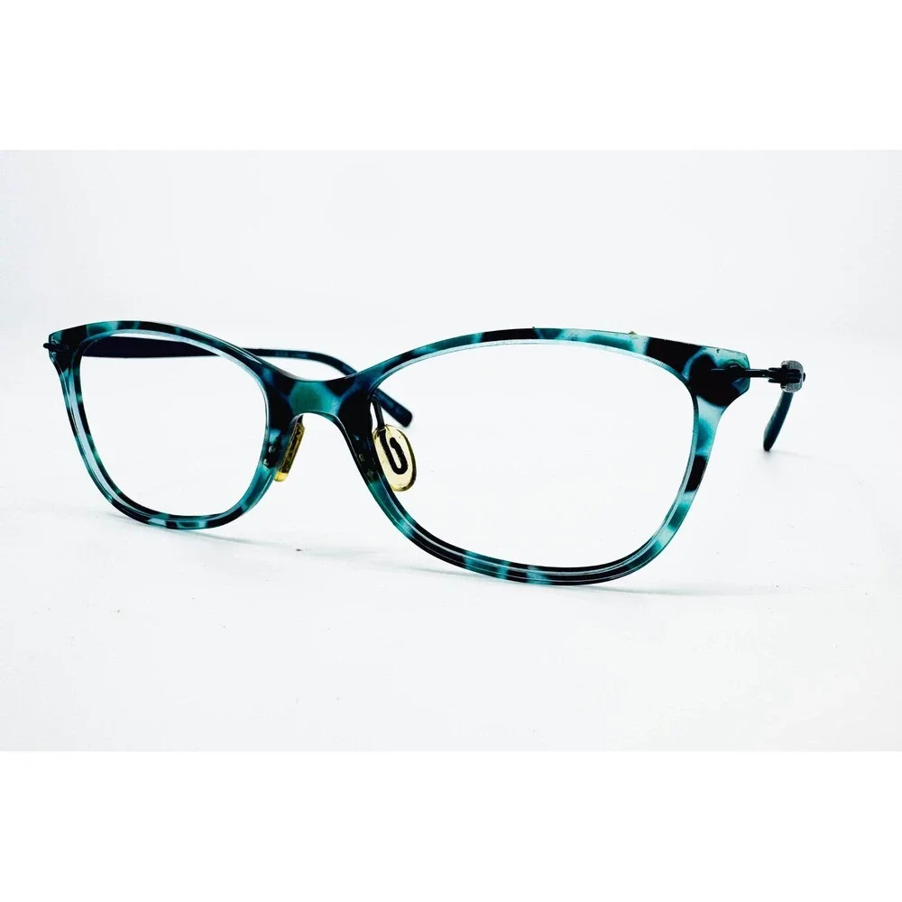 Aspire Eyeglasses Womens Teal Tortoise Charitable Cat Eye 47-16-135